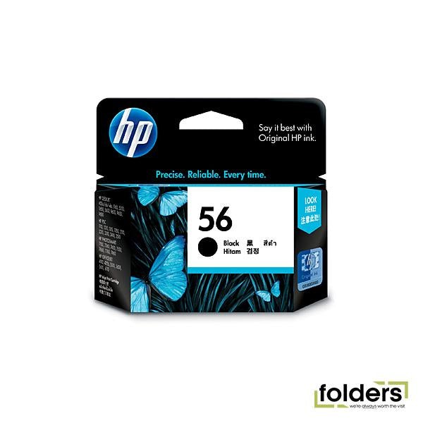 HP #56 Black Ink Cartridge C6656AA - Folders