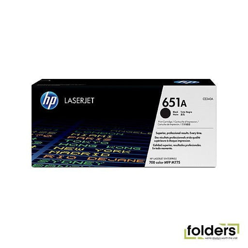 HP #651A Black Toner CE340A - Folders