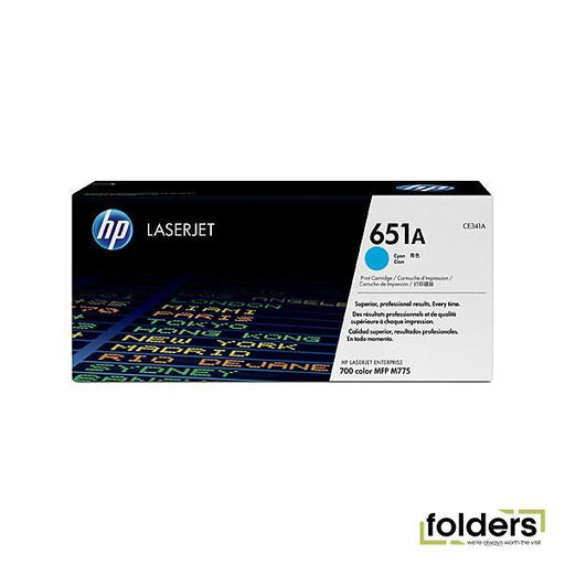 HP #651A Cyan Toner CE341A - Folders