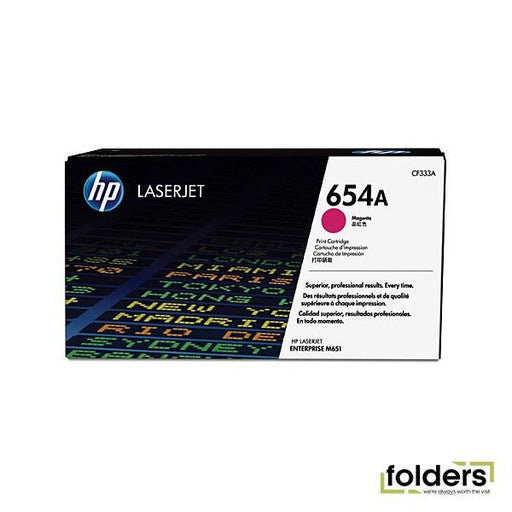 HP 654A Magenta LaserJet Toner - Folders