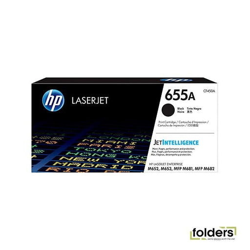 HP 655A Blk LaserJet Toner - Folders