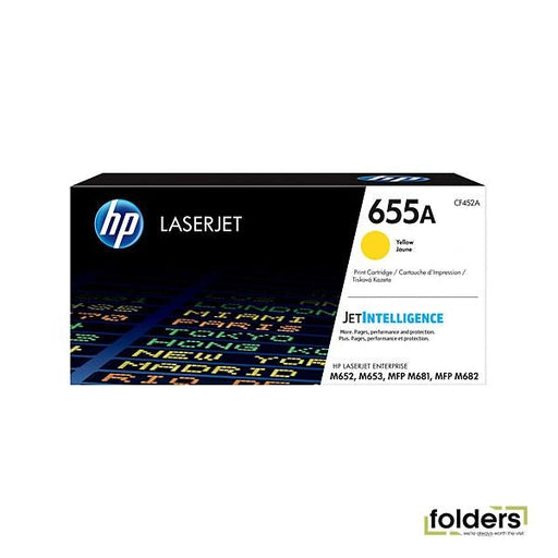 HP 655A Yellow LaserJet Toner - Folders