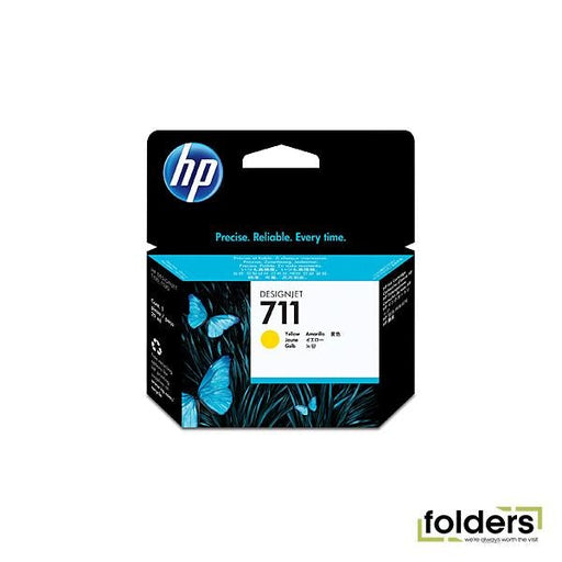 HP #711 29ml Yellow Ink CZ132A - Folders