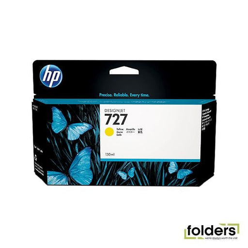 HP #727 130ml Yellow Ink B3P21A - Folders