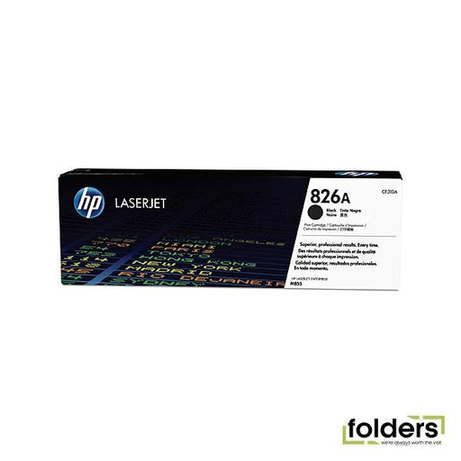 HP 826A Black Toner CF310A - Folders