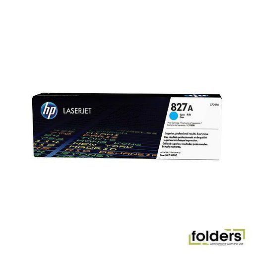 HP #827A Cyan Toner CF301A - Folders
