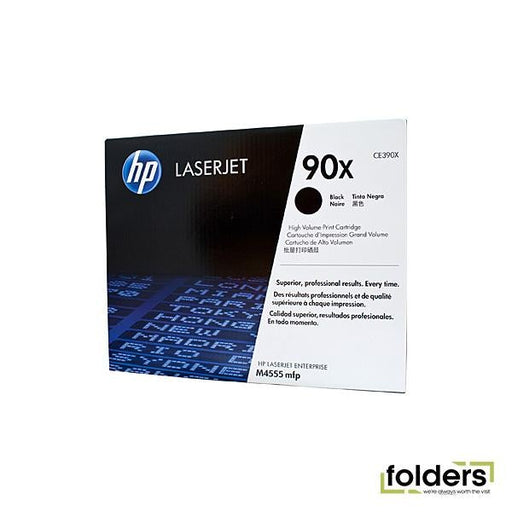 HP #90X Black Toner CE390X - Folders
