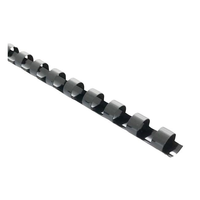 Icon Binding Coil Plastic 10mm Black Pack of 100