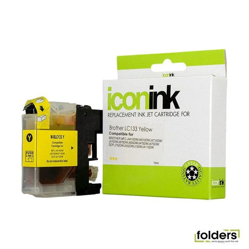Icon Compatible Brother LC133 Yellow Ink Cartridge - Folders