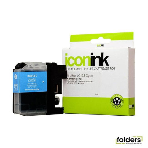 Icon Compatible Brother LC135 Cyan Ink Cartridge - Folders