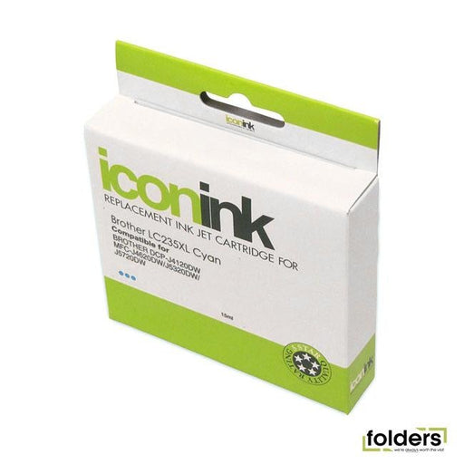 Icon Compatible Brother LC235XL Cyan Ink Cartridge - Folders