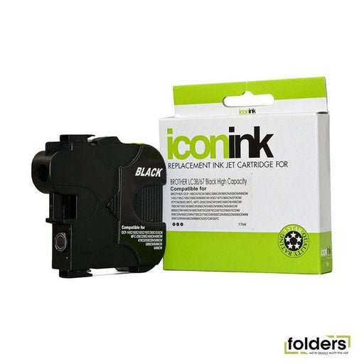Icon Compatible Brother LC38/LC67 Black Ink Cartridge - Folders