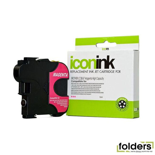 Icon Compatible Brother LC38/LC67 Magenta Ink Cartridge - Folders