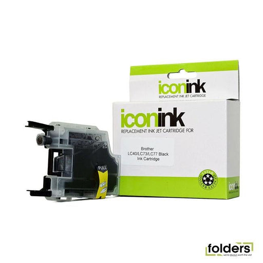 Icon Compatible Brother LC77/LC73/LC40 Black Ink Cartridge - Folders