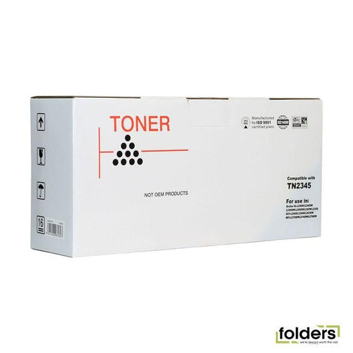 Icon Compatible Brother TN2345 Black Toner - Folders