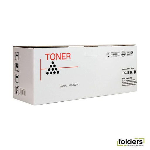 Icon Compatible Brother TN348 Black Toner Cartridge - Folders