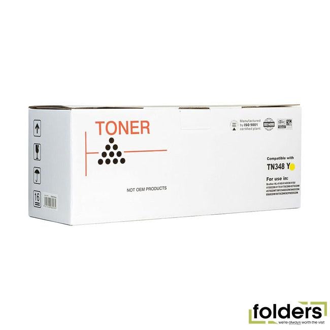 Icon Compatible Brother TN348 Yellow Toner Cartridge - Folders