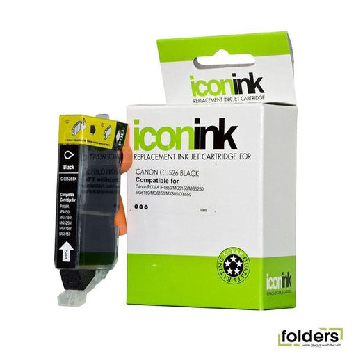 Icon Compatible Canon CLi-526 Black Ink Cartridge - Folders