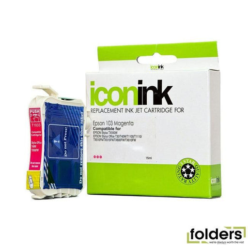 Icon Compatible Epson 103 Magenta Ink Cartridge - Folders