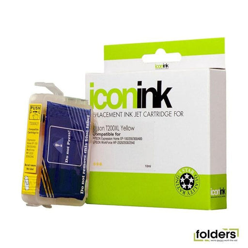 Icon Compatible Epson 200XL Yellow Ink Cartridge (C13T201492) - Folders