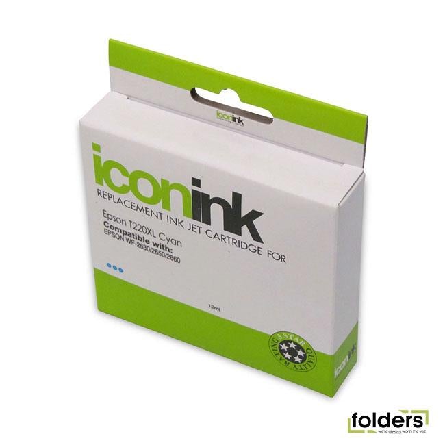 Icon Compatible Epson 220XL Cyan Ink Cartridge (C13T294292) - Folders