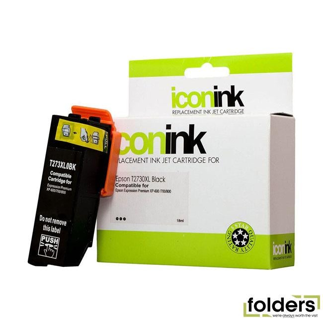 Icon Compatible Epson 273XL Black Ink Cartridge - Folders