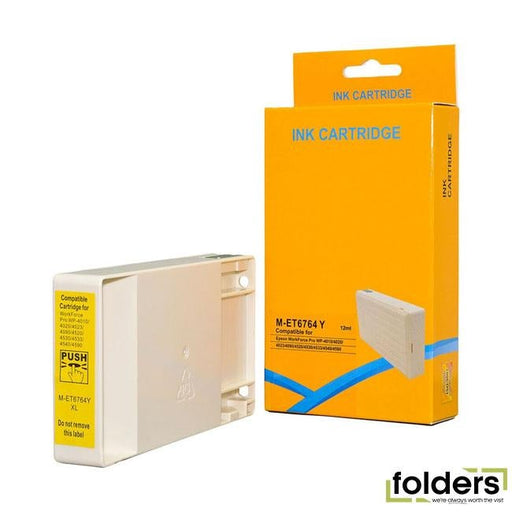 Icon Compatible Epson 676XL Yellow Ink Cartridge (C13T676492) - Folders