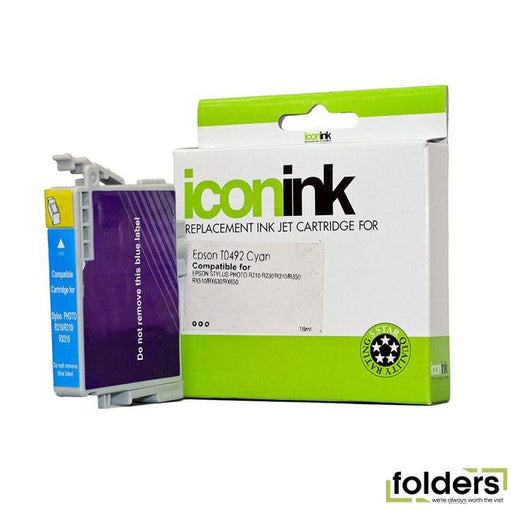 Icon Compatible Epson T0492 Cyan Ink Cartridge - Folders