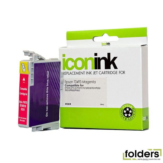 Icon Compatible Epson T0493 Magenta Ink Cartridge - Folders