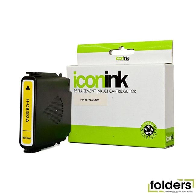 Icon Compatible HP 88 Yellow High Capacity Ink Cartridge (C9393A) - Folders