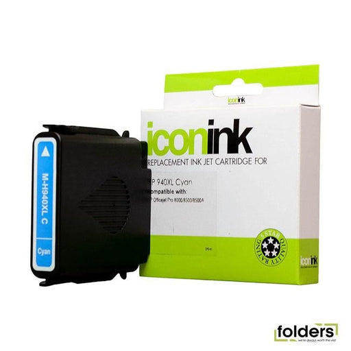 Icon Compatible HP 940 Cyan XL Ink Cartridge (C4907AA) - Folders