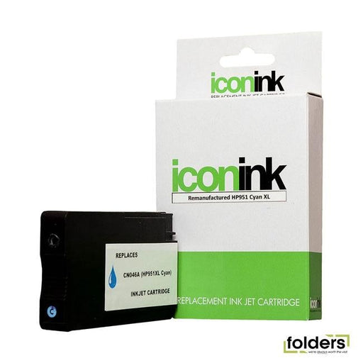 Icon Compatible HP 951 XL Cyan Ink Cartridge (CN046AA) - Folders