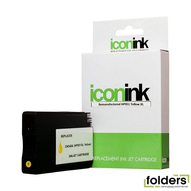 Icon Compatible HP 951 XL Yellow Ink Cartridge (CN048AA) - Folders