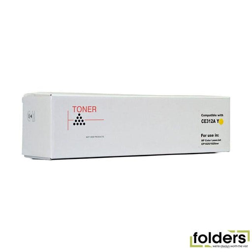 Icon Compatible HP CE312A Yellow Toner Cartridge (126A) - Folders