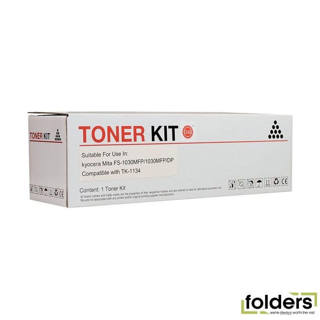 Icon Compatible Kyocera Compatible TK-1134 Black Toner Cartridge - Folders