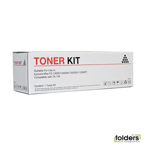 Icon Compatible Kyocera Compatible TK-134 Black Toner Cartridge - Folders