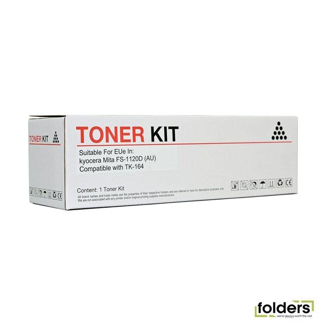 Icon Compatible Kyocera Compatible TK-164 Black Toner Cartridge - Folders
