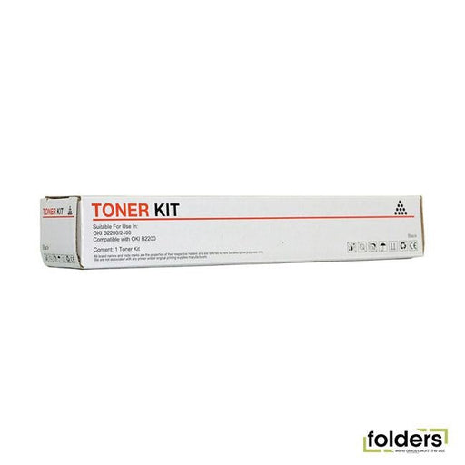 Icon Compatible OKI B22TONE Black Toner Cartridge (B22TONE) - Folders