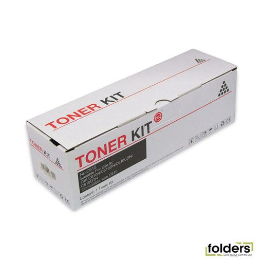 Icon Compatible OKI C610 Black Toner - Folders