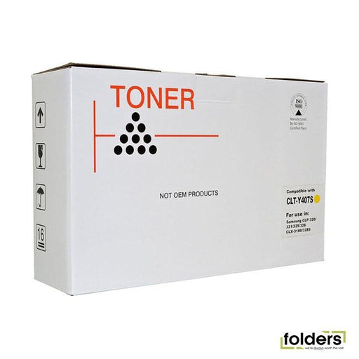 Icon Compatible Samsung CLTY407S Yellow Toner Cartridge - Folders
