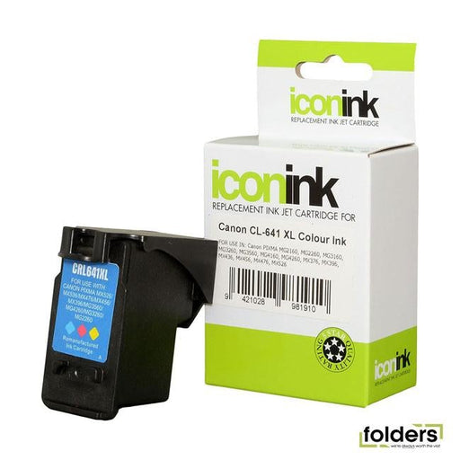 Icon Remanufactured Canon CL641 XL Colour Ink Cartridge - Folders