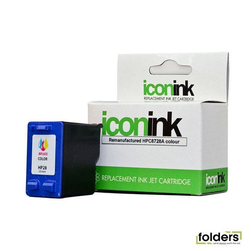Icon Remanufactured HP 28 Colour Ink Cartridge (C8728AA) - Folders