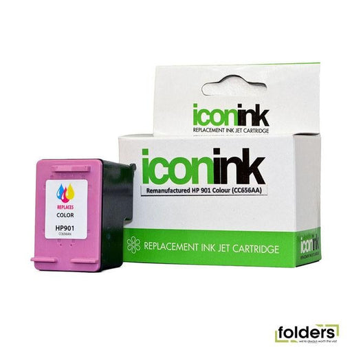 Icon Remanufactured HP 901 Colour XL Ink Cartridge (CC656A) - Folders