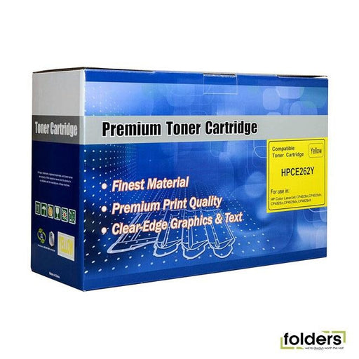 Icon Remanufactured HP CE262A Yellow Toner Cartridge - Folders