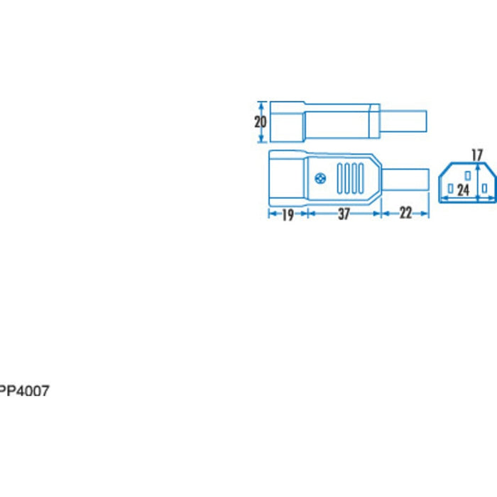 IEC Line Male Power Plug - Folders