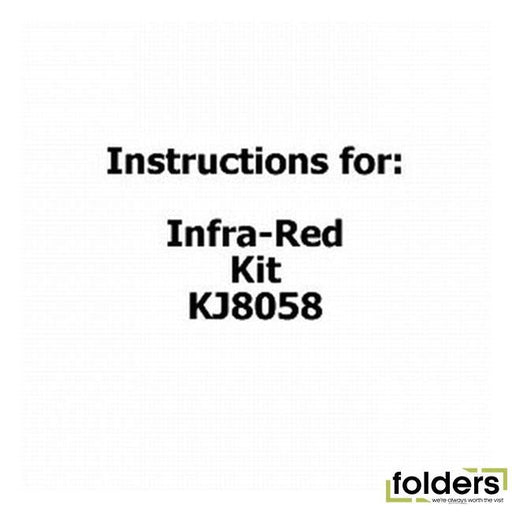 Instructions for infrared kit kj8058 - Folders