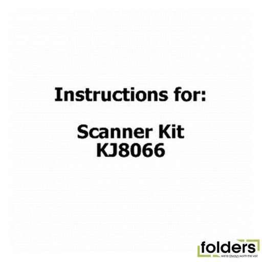 Instructions for scanner kit kj8066 - Folders