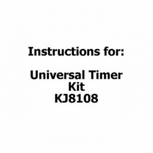 Instructions for Universal Timer Kit - KJ8108 - Folders