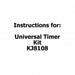 Instructions for Universal Timer Kit - KJ8108 - Folders