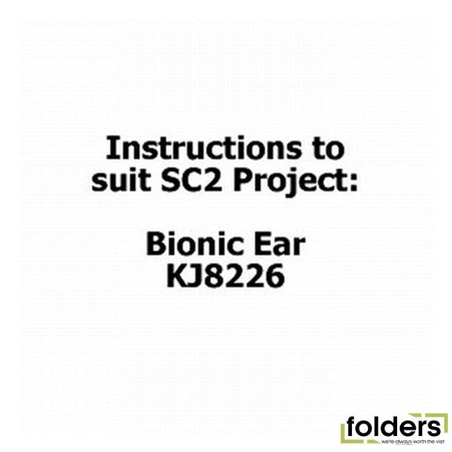 Instructions to suit sc2 project - kj8226 bionic ear - Folders